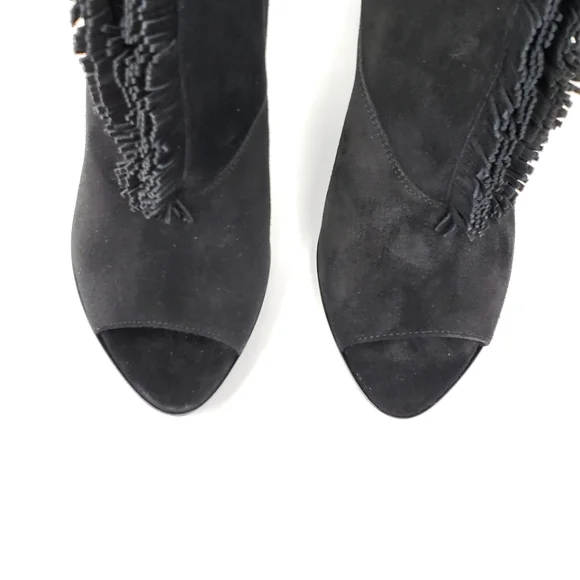 BURBERRY Black Nadison Suede Bootie Size 9/Fits 8.5